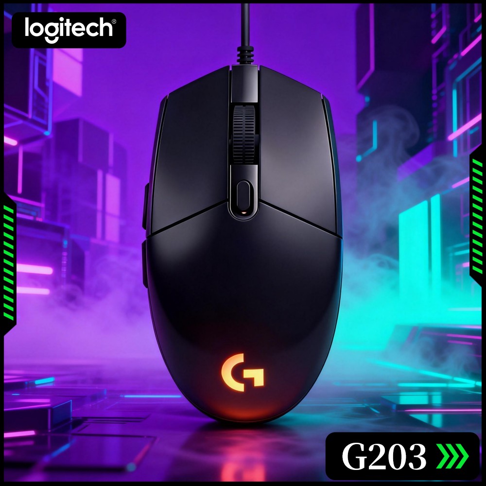 Logitech Mouse G203 - Проводная игровая мышь Logitech G203 с