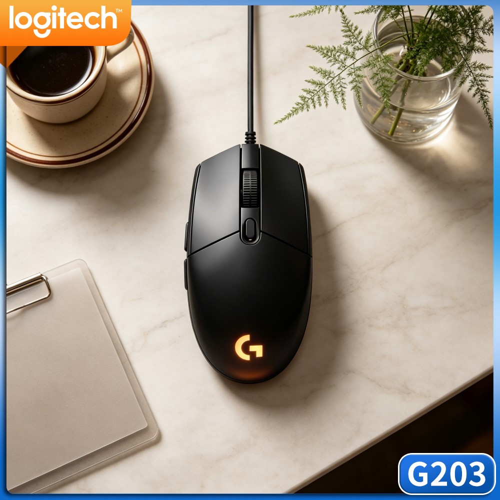 Logitech Mouse G203 - Проводная игровая мышь Logitech G203 с
