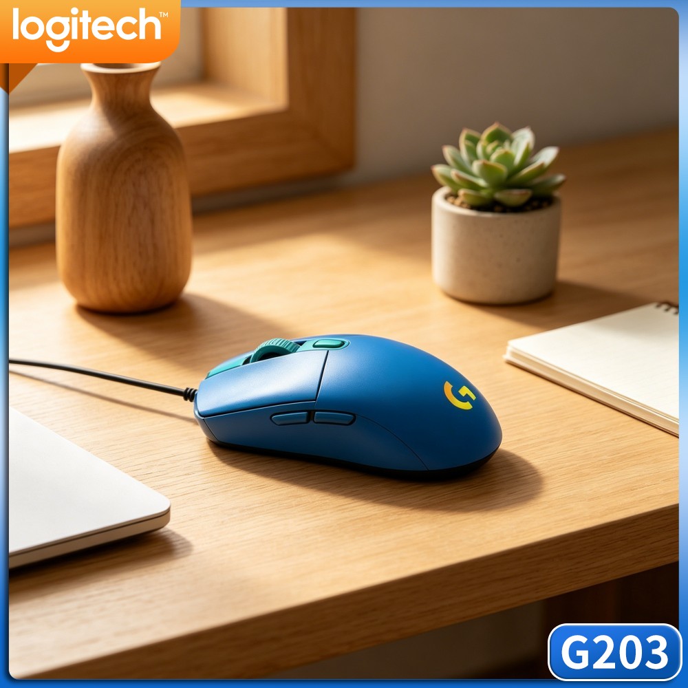 Logitech Mouse G203 - Проводная игровая мышь Logitech G203 с