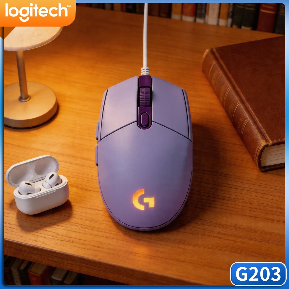 Logitech Mouse G203 - Проводная игровая мышь Logitech G203: прочная